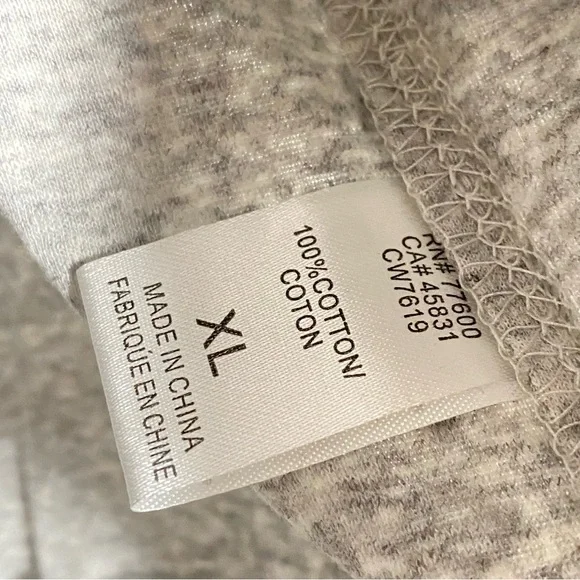 NWT Chaser Women's Cozy Grey Lightweight Hoodie — XL - Picture 4 of 7